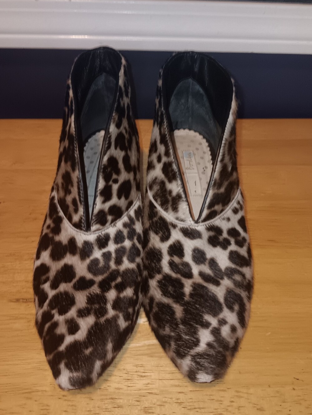 Boden Calf Hair Leather Pointed Toe Ankle Boots  Size 39
